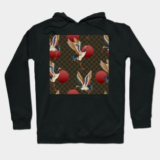 Crane bird pattern Hoodie